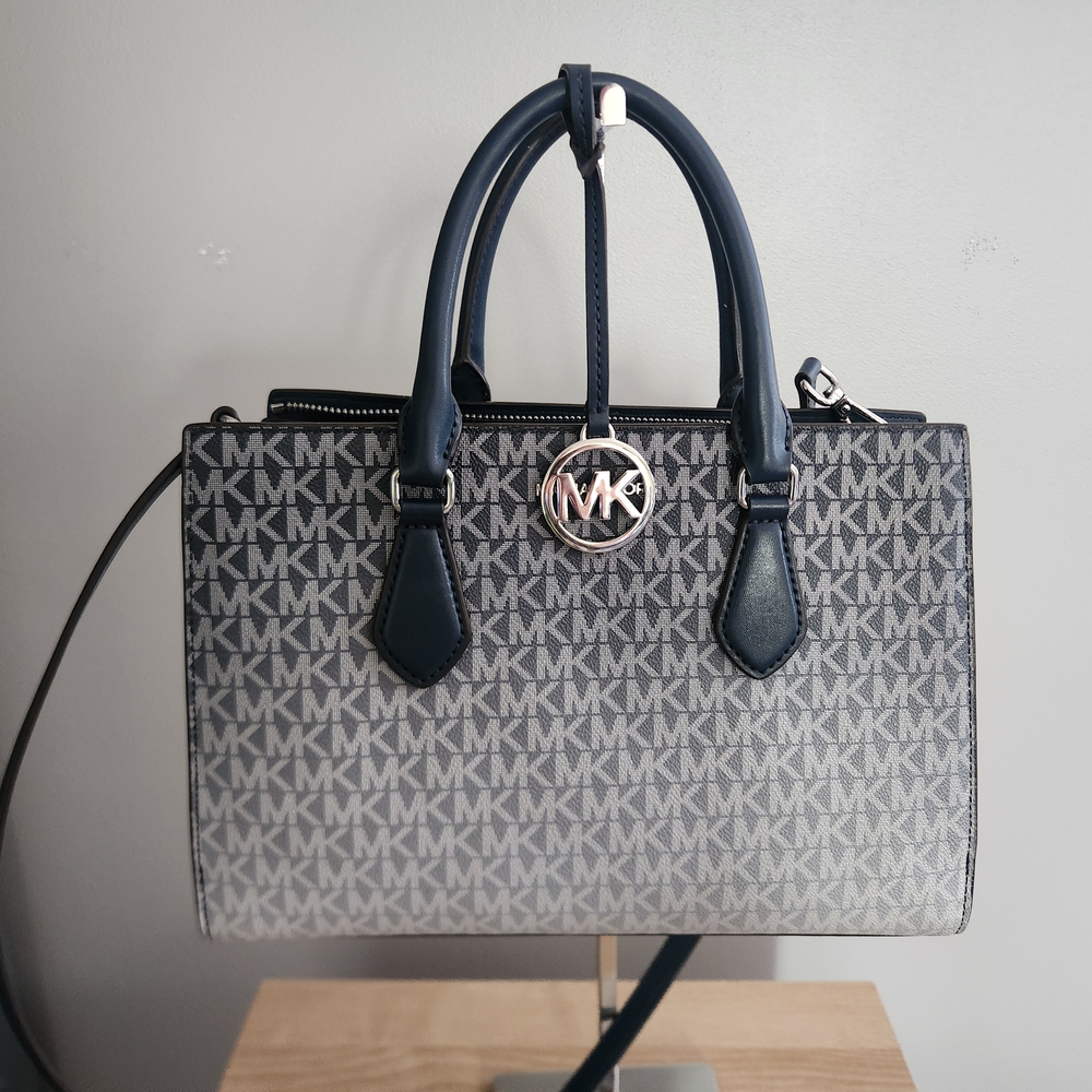Michael Kors Sheila Medium Ombré Signature Logo Satchel